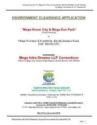 ENVIRONMENT CLEARANCE APPLICATION Mega Infra Dreams