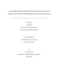 Ii DEVELOPMENT and IMPROVEMENT of ARTIFICIAL
