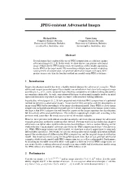 JPEG-Resistant Adversarial Images