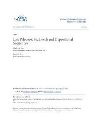 Late Paleozoic Sea Levels and Depositional Sequences Charles A