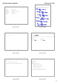 Solutions Notes.Notebook February 24, 2015
