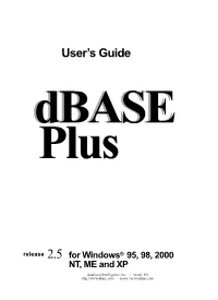 Dbase Plus 1 Table Designer Behavior
