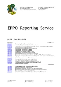 EPPO Reporting Service