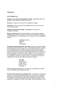 Fen Management Strategy - Explains the Role of the Strategy and Its Relationship to Other Documents