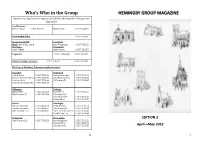 HEMINGBY GROUP MAGAZINE Queries During the Inter-Regnum Should Be Addressed to the Partner- Ship Office