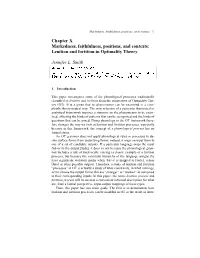 Lenition and Fortition in Optimality Theory Jennifer L. Smith