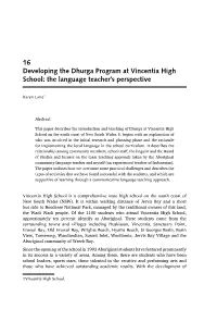 16 Developing the Dhurga Program at Vincentia High School: the Language Teacher’S Perspective