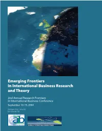 2004 Frontiers Booklet
