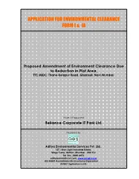 Application for Environmental Clearance Form I & Ia