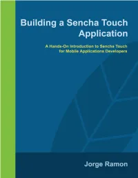 Building a Sencha Touch Application