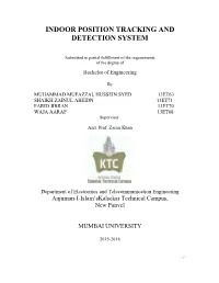 Indoor Position Tracking and Detection System