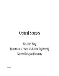 Optical Sources