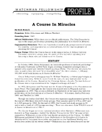 A Course in Miracles Profile