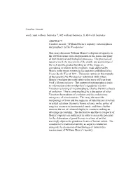 Caroline Arscott Word Count Without Footnotes 7, 062 Without Footnotes, 8, 484 with Footnotes