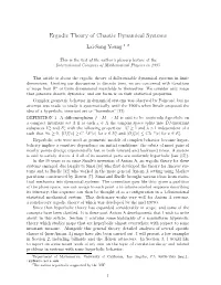 Ergodic Theory of Chaotic Dynamical Systems