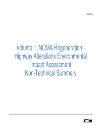 NOMA Regeneration - Highway Alterations Environmental Impact Assessment Non-Technical Summary