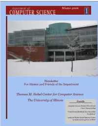 Thomas M. Siebel Center for Computer Science the University Of