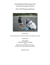 2013-2015 Cherry Point Final Report