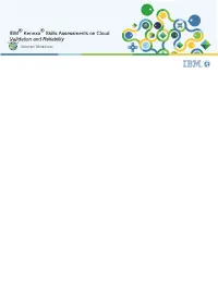 IBM ® Kenexa ® Skills Assessments on Cloud Validation and Reliability