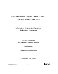 IED 4/1/1577 Information Engineering Advanced Technology Programme