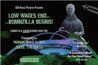 Low Wages End...Boninzilla Begins!