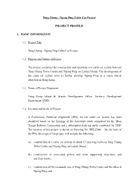 Tung Chung - Ngong Ping Cable Car Project