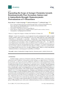 Expanding the Scope of Asinger Chemistry Towards Enantiomerically Pure Secondary Amines and Β-Aminothiols Through Chemoenzymatic Derivatization of 3-Thiazolines