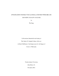 INVESTIGATION of HUMAN VISUAL SPATIAL ATTENTION with Fmri AND
