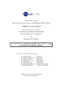 Phd. Compositional Variation of Small Bodies Across the Solar System