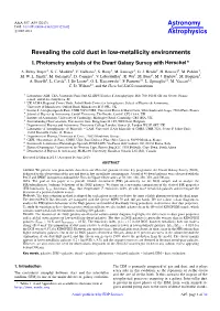 Revealing the Cold Dust in Low-Metallicity Environments I