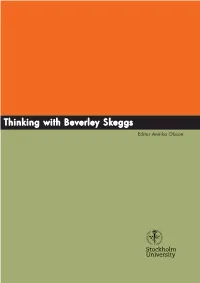 Thinking with Beverley Skeggs