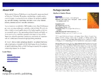 About MSP Nonprofit Scientific Publishing Package Journals