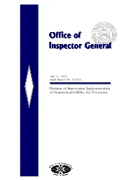 Division of Supervision Implementation of Gramm-Leach-Bliley Act Provisions CONTENTS