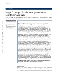 Imagej2: Imagej for the Next Generation of Scientific Image Data