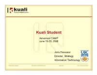 Kuali Student Advanced Camp
