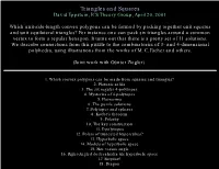 Triangles and Squares David Eppstein, ICS Theory Group, April 20, 2001