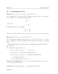 11 Construction of R
