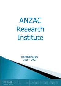 Biennial Report 2015 - 2017