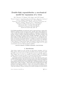 Double-Link Expandohedra: a Mechanical Model for Expansion of a Virus