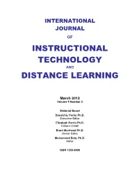 Instructional Technology Distance Learning