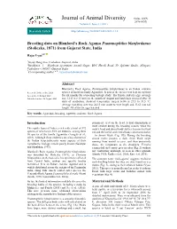 Journal of Animal Diversity Online ISSN 2676-685X Volume 3, Issue 1 (2021)