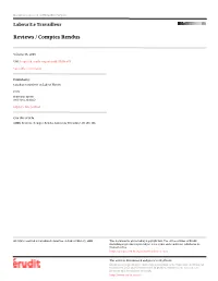 Reviews / Comptes Rendus
