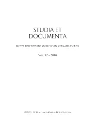 Studia Et Documenta