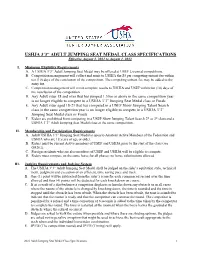 Ushja 3'3” Jumping Seat Medal Class Specifications
