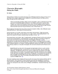 Group Identity and the Other Among First Age Elves