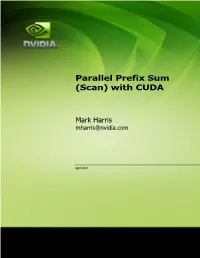 Parallel Prefix Sum (Scan) with CUDA