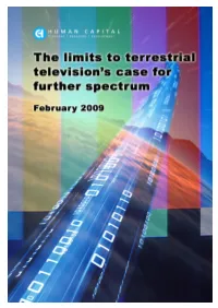 The Limits to Terrestrial Television's Case for Further Spectrum 2009