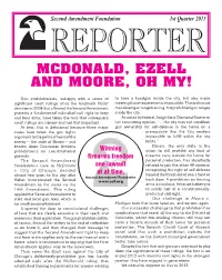 Mcdonald, Ezell and Moore, Oh My!