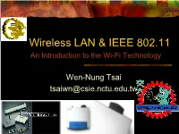 Wireless LAN & IEEE 802.11