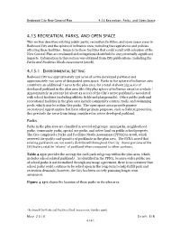 4.13 Recreation, Parks, and Open Space